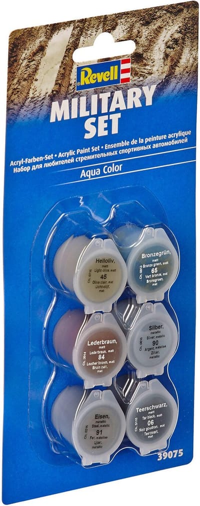 Revell Hobbyverf Acrylverf - Aqua 39075 Military - Acryl Set Verf set - 6x 5 ml
