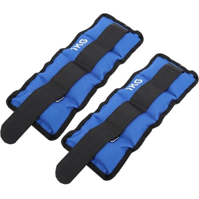 2 stuks Been Enkel Pols Zandzak Gewichten Band Krachttraining Apparatuur voor Gym Fitness Yoga Hardlopen blue