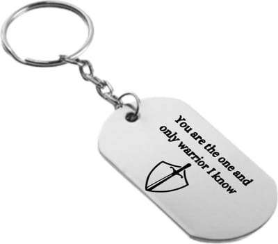 Akyol - you are the one and only warrior i know sleutelhanger - Quotes - familie vrienden - cadeau - 54 x 29mm