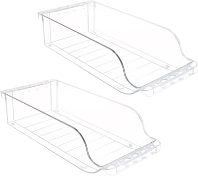 Fridge Can Holders voor het Opbergen van Frisdrank, Bier en Drankjes - 2 Stuks Transparante Opslagdozen voor de Koelkast