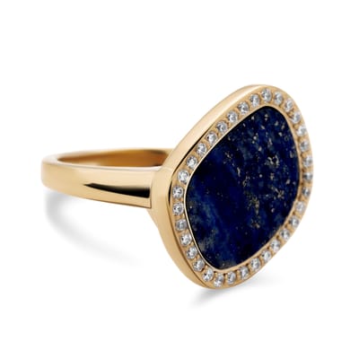 Orphelia Dames 925 Sterling Zilveren Ring - Goud ZR-7468