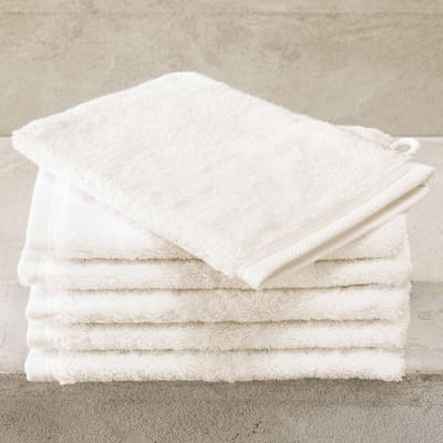 De Witte Lietaer Washandjes Contessa, Vanilla - 16 x 21 cm - 6 stuks - Katoen