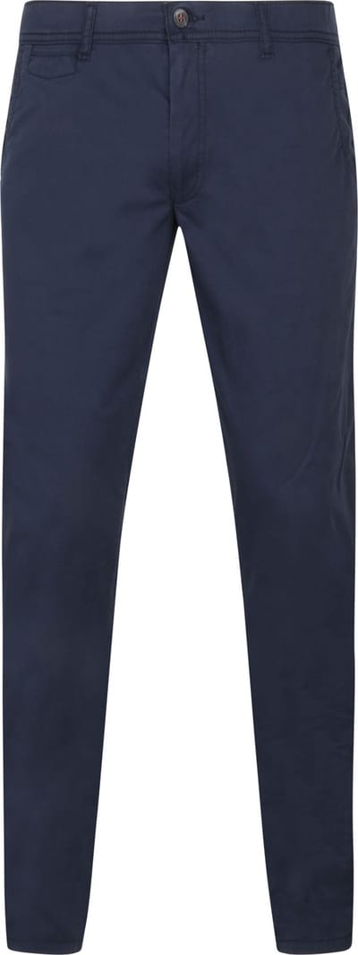 Suitable Plato Chino broek Donkerblauw - Maat 94 - Heren - Mannen broeken