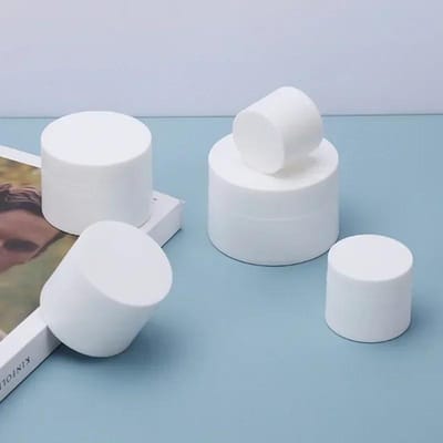 10 pièces 5g 15g 20g 30g 50g Pot Crémeux Vide Coloré Contenant Maquillage Boîte Ronde en Plastique Rechargeable pour Crème Visage Bouteille de Voyage Outil 5g&PP white