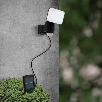 EGLO LED lamp op zonne-energie Casabas, sensor, zwart