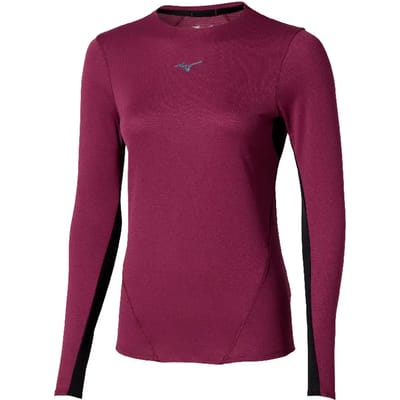 Mizuno Tech Thermal Charge T-shirt Met Lange Mouwen Paars S Vrouw