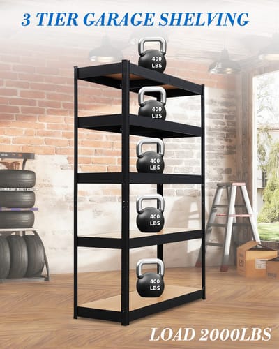 Opbergrek voor keuken - verstelbaar metalen rek - 180 x 120 x 45 cm - 5-laags