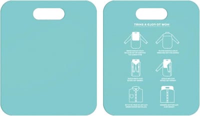 Kleding Vouwplank - Kleding Organizer - Efficiënt Vouwen - Uniforme Maten - 30.5 x 25.3 cm - Lichtblauw
