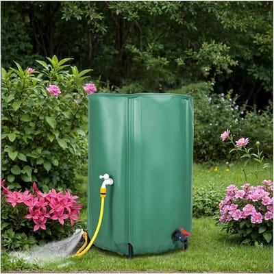 Regenton Opvouwbaar - Watertank Tuin - Regenwater Opvangen - Robuust PVC Materiaal - 500L - Groen