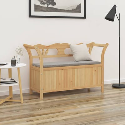 vidaXL - Bankje - 107x45x75,5 - cm - massief - vurenhout