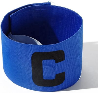 *** Aanvoerdersband Sporten Blauw - Sport - Beweging - Voetbal en Hockey - Senior - C Captain - Verstelbaar - Unisex - van Heble® ***