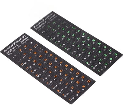 Dailygoods- Toetsenbordsticker Waterdicht - Russische Toetsenbordsticker - Laptop/desktop sticker - Duurzaam - Perfecte Pasvorm - Siliconen Materiaal - Toetsenbordskin