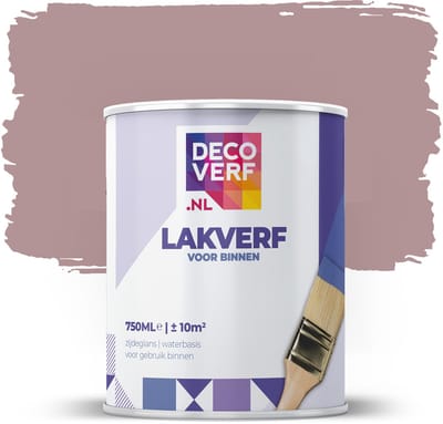 Decoverf lakverf vorstelijk roze, 750ml
