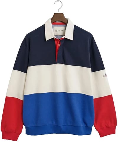Gant 2067012 Lange Mouw Poloshirt Veelkleurig L Man