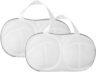 Waszak voor lingerie en ondergoed - 2-pack netwaszakken met draaghandvat voor de wasmachine, anti-deformatie en bescherming voor beha's en kleding