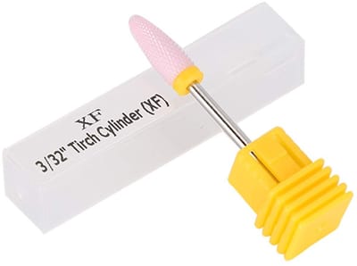 Dailygoods- Nagelboor Keramisch - Cilindervormige Slijpkop - Nagelverzorging Set - Fijne/Medium/Grofkorrelige Tips - Duurzaam - Antibacterieel - Nagelverzorgingsset