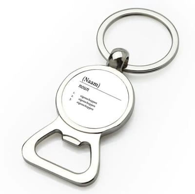Akyol - gepersonaliseerde naamdefinitie flesopener - Collega - collega - collega cadeau - collega - welkom cadeau - afscheid - leuk kado voor je collega om te geven - 9 bij 3 cm