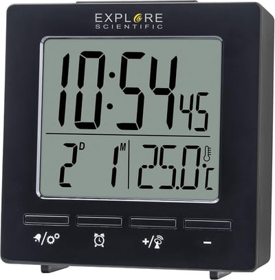 Weerstation Klok - Radiogestuurde Klok Weersvoorspelling - Thuis Weer Checken - Binnen en Buiten Temperatuur