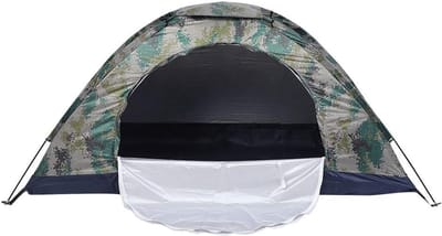 Kampeertent 1 Persoon - Backpack tent Noodtent - Outdoor Avontuur - Lichtgewicht Waterdicht - 200x100x100cm - Camouflage