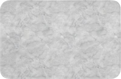 WC mat 60x40 cm - Antislip - Grijs - Marmer - Mat - Toiletmat - Vloermat - Douchemat - Toilet tapijt - Toiletmatten