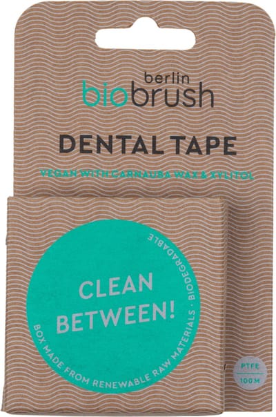 Biobrush Flosdraad - 100 meter - Veganistisch - Reinigt efficiënt - Met xylitol - Duurzaam geproduceerd