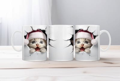 Koffiemok kerst 3D Hondje