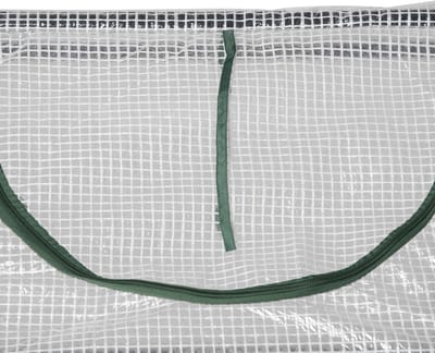 Wishdor - Mini Kweekkas Met Oprolbaar Venster - Waterdichte En UV-Bestendige Folie - Stalen Frame - Wit - 120 X 60 X 60 Cm