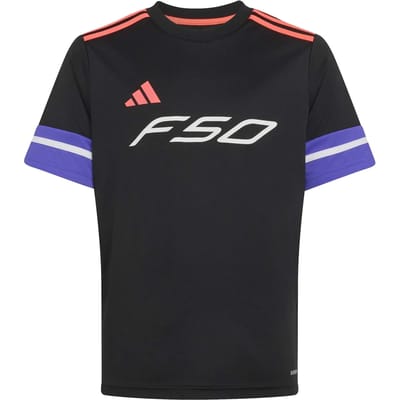 Adidas F50 JSY Y kinder voetbal T-shirt zwart paars - Maat 146/152