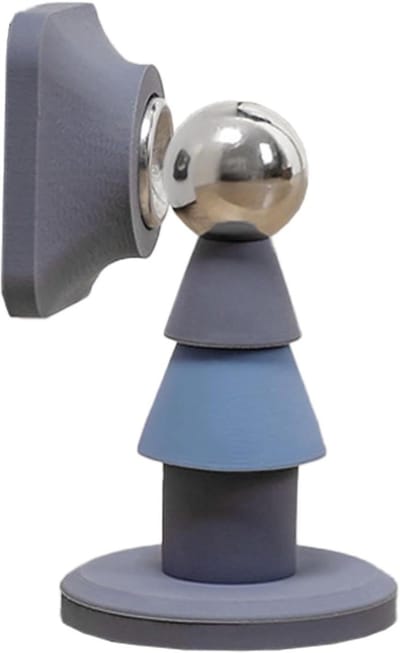 Magnetische Deurstopper - Wandstopper - Deuren Open Houden - Beschadigingsvrije Lijm - 9x5x5 cm - Blauw