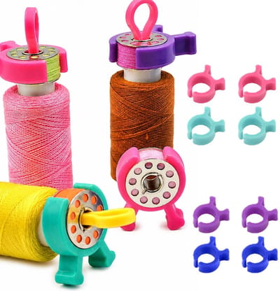 20 Stuks Garenklos Clips – Universele Spoelhouders & Draadklemmen – Spoel Protectors voor Naaigaren – Voorkomt Losraken en Klitten