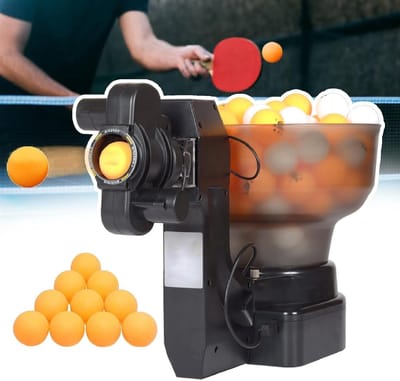Tafeltennis Serveermachine - Pingpong Robot - Trainen zonder partner - 36 spinballen - 110 ballen capaciteit - Zwart