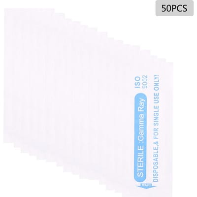 Boîte de 50 pièces Tatouage Jetable Stérile Microblading Aiguille Ronde 18R Outil de Maquillage Semi-Permanent white