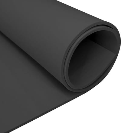EVA Foam Board Zwart 350 mm x 5 mm x 1.6 m voor Cosplay, Kostuums en DIY Projecten
