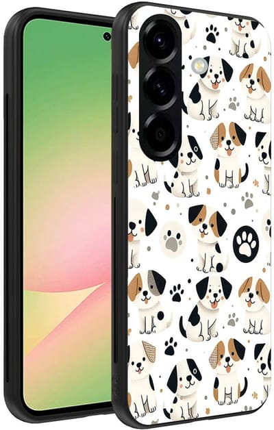 Smartphonica Telefoonhoesje Geschikt voor Samsung Galaxy A56 met honden opdruk - TPU backcover case dog design geschikt voor Samsung Galaxy A56