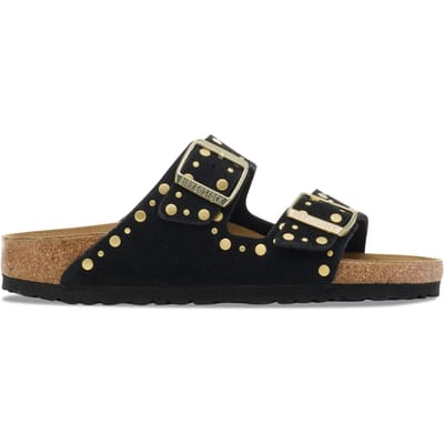 Damessandalen van suède leer Birkenstock Arizona Rivet