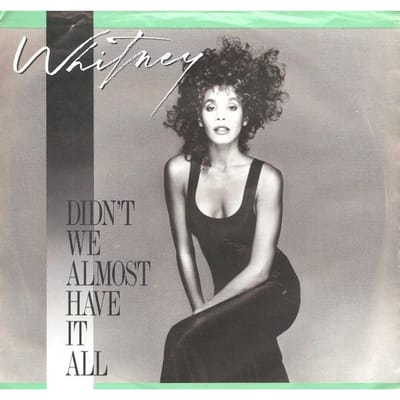 7-inch Plaat WHITNEY HOUSTON Didnt We Almost Have It All AS19616 Arista 1987 Canada SoulFunk Gebruikt