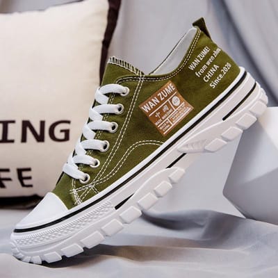 Nieuwe Lente Herenschoenen Lage Canvas Schoenen Heren Hong Kong Stijl Ademende Schoenen Modieuze Casual Schoenen Koreaanse Stijl Trendy Schoenen 44