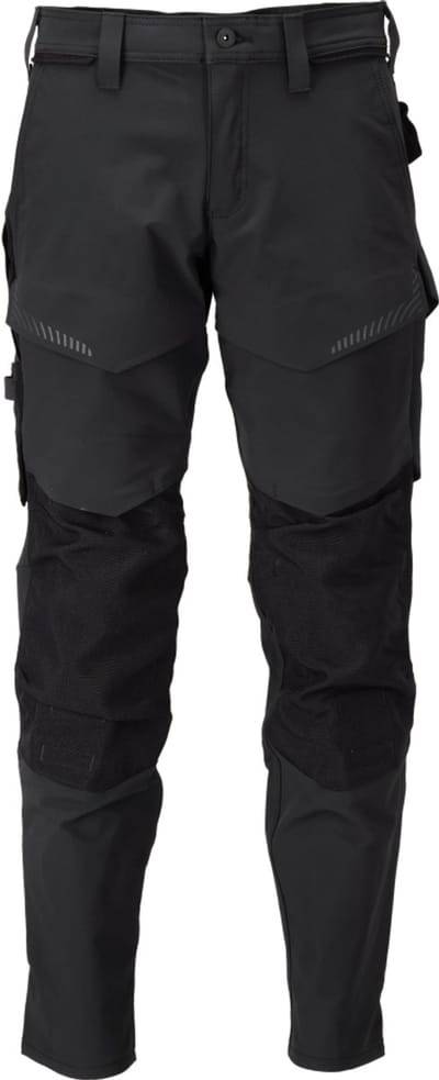 Mascot Customized Broek met kniezakken 22379-311 - Zwart - C44 - 76