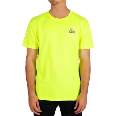Kappa Heren Normaal T-Shirt (Geel)