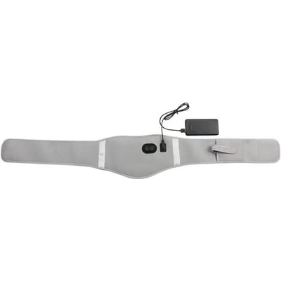 USB Elektrische Taille Verwarmingsmassageband Lenden Rugpijn Verlichting Therapie Ondersteuning Steunband Warmer grijze kleur