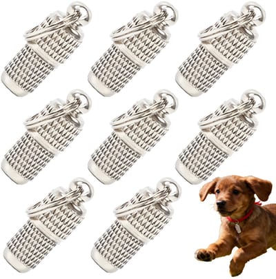 8 stuks gepersonaliseerde adreslabels voor honden, katten, honden, hondenlabels, hondenhalsbandhanger met sleutelring, waterdichte huisdieraccessoires, klein, kattenhalsband met naam, hondenhalsband