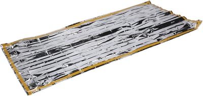 Noodoverlevingsdeken - Reddingsdeken EHBO - Buiten avontuur - Houdt warmte vast - 14 x 3 cm - Zilver