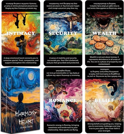 Dailygoods- Oracle Kaarten Spirituele Groei - Inzichtkaarten - Liefde/Relaties - Oracle Deck - Beginners/Ervaren - Gedetailleerde Interpretaties - Orakelkaarten