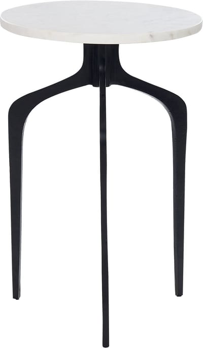 TIHOI - Bijzettafel - Wit - Marmer