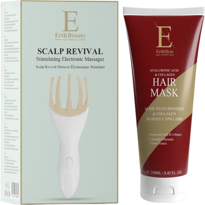 Hyaluronzuur & Collageen Haarmasker 250 ml + Elektrische Hoofdhuidmassager