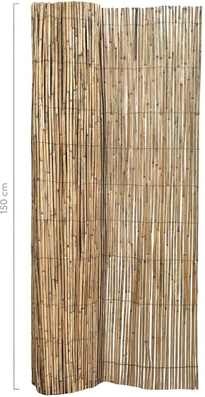 Masters of Bamboo® Gespleten Rietmat Splitta - 500 x 150 cm - Natuurlijke schutting op rol - Tuinafscheiding van Riet