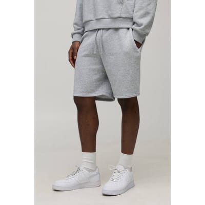 Essential Relaxed Fit Short | Grey Marl | Size XS