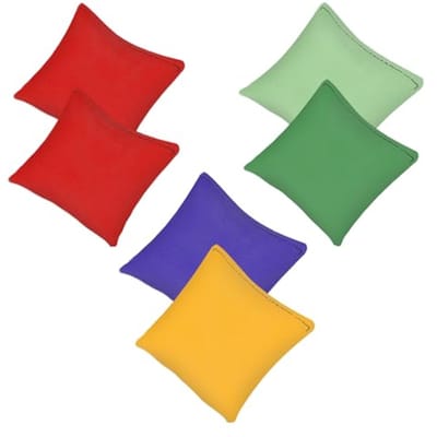 Cornhole zakjes set voor binnen en buiten - 6 stuks kleurrijke zitzakken voor spelletjes en cadeaus