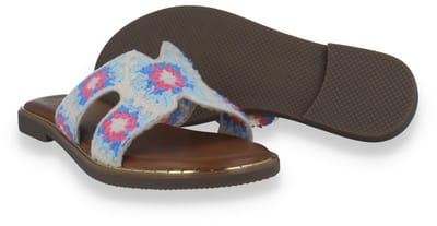 Double Heart Dames Slipper Multi | Multicolour | Maat: 38