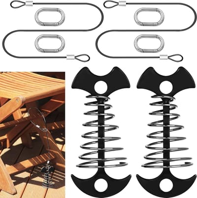 Dekankers Set - Steiger Accessoires - Veilig Vastzetten - Aluminiumlegering Roestvrij - 2 Stuks - Zilverkleurig